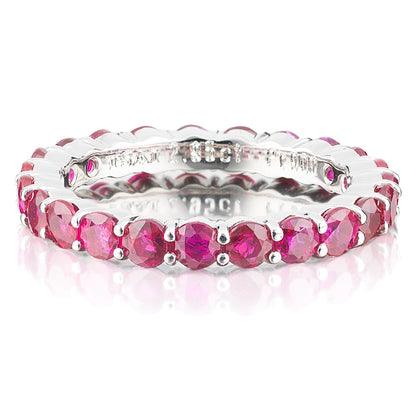 ルビーフルエタニティーリング　プラチナ製