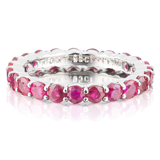 ルビーフルエタニティーリング　プラチナ製