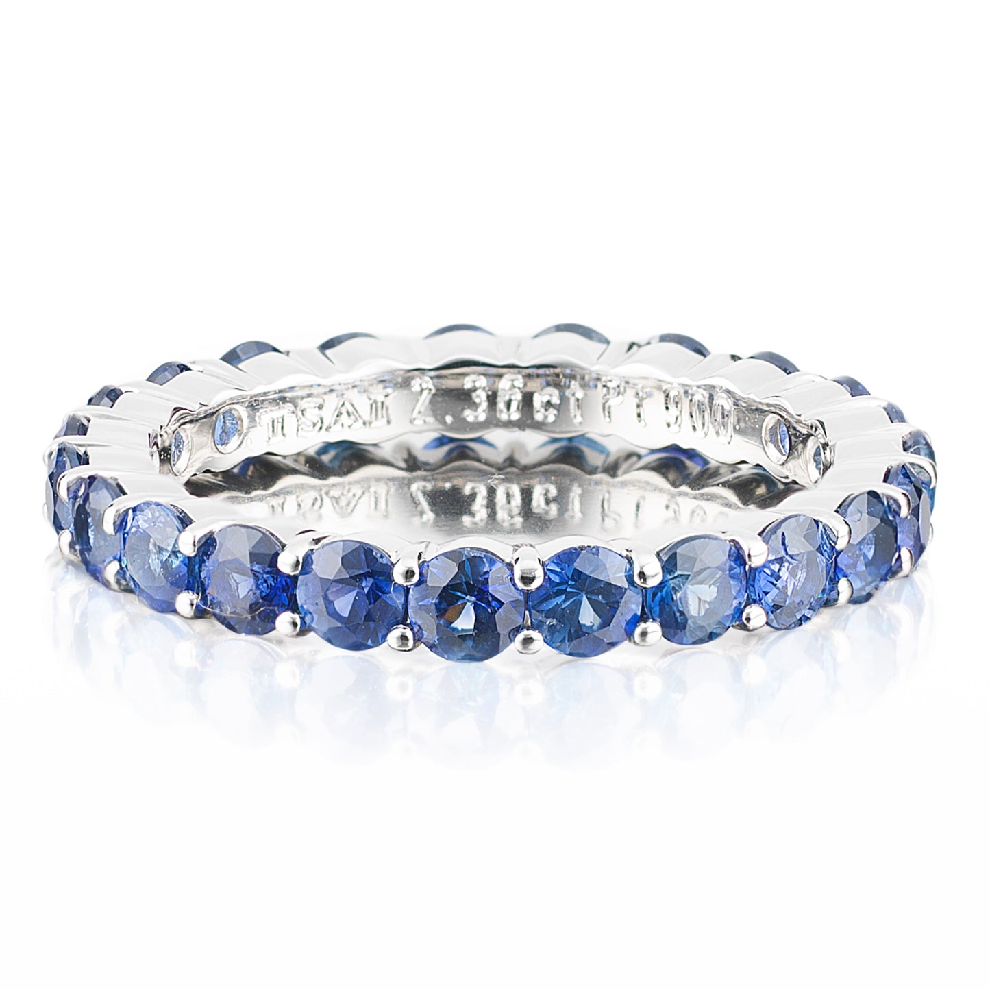 サファイアフルエタニティーリング　プラチナ製 2.3ct Pt900