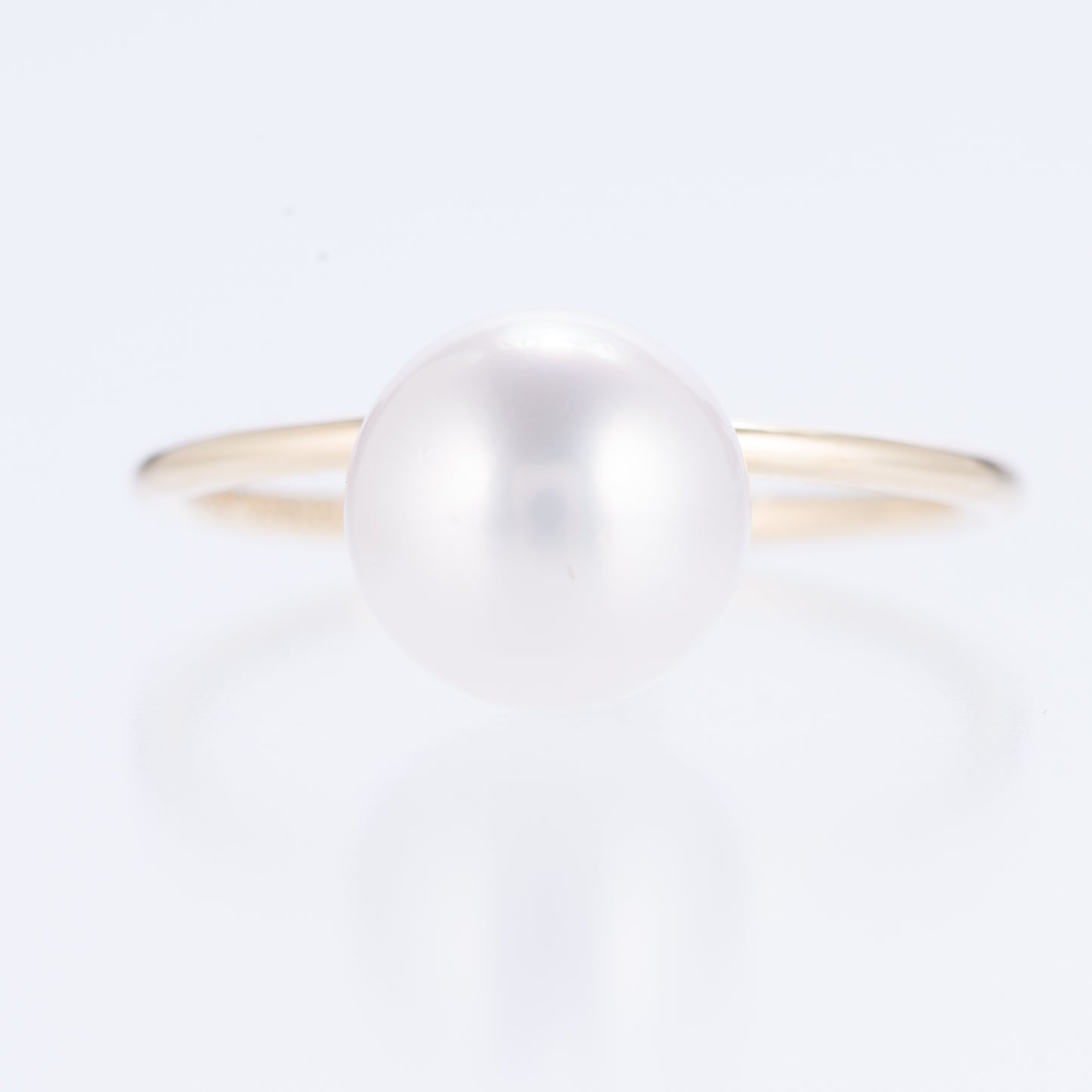スウィング 8mmアコヤパールイエローゴールドリング　(AP: 8.0mm K18YG)