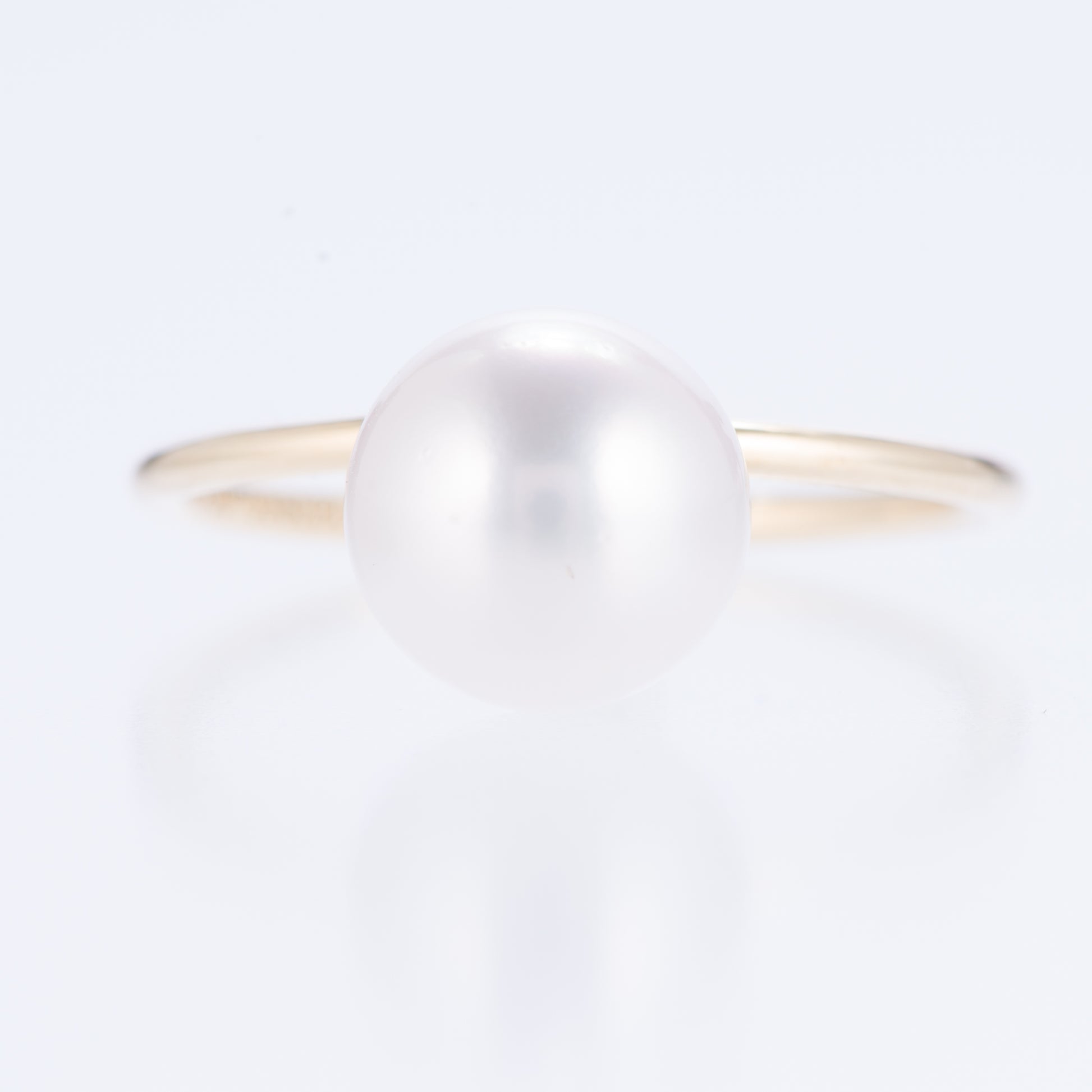 スウィング 8mmアコヤパールイエローゴールドリング　(AP: 8.0mm K18YG)