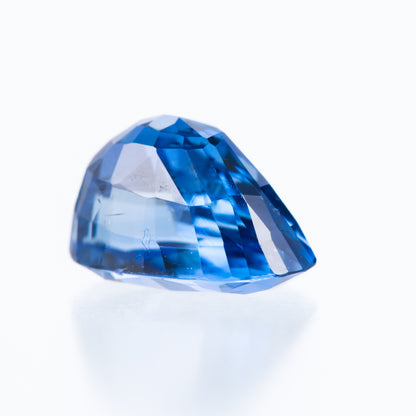 2.09ct, 非加熱ブルーサファイア オーバルシェイプ ルース, GIA
