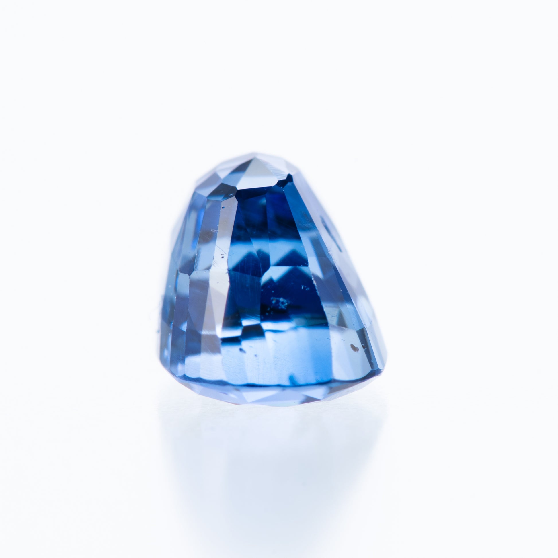 2.09ct, 非加熱ブルーサファイア オーバルシェイプ ルース, GIA