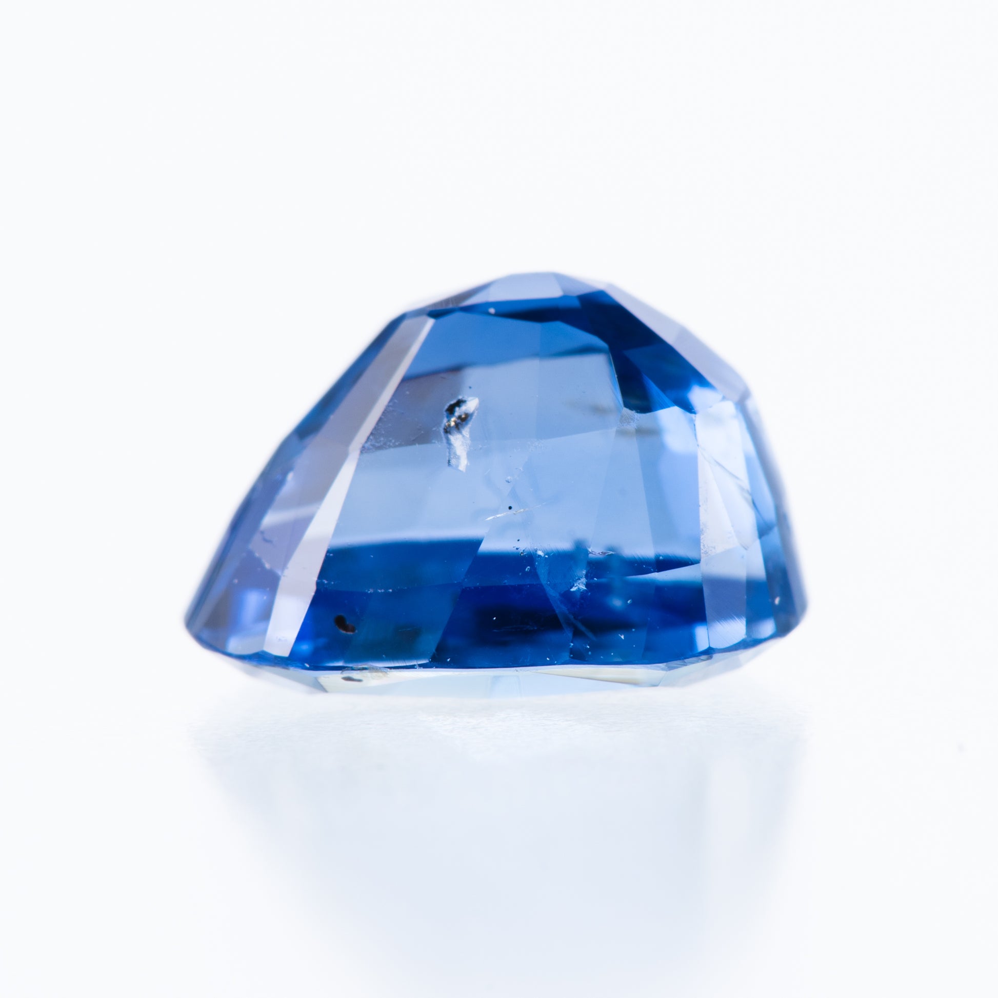 2.09ct, 非加熱ブルーサファイア オーバルシェイプ ルース, GIA