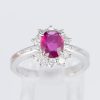 ルビーxダイヤモンド プラチナリング R: 1.03 ct D: 0.53ct Pt900 - 画像 (2)