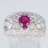 ルビーxダイヤモンド プラチナリング R: 1.41 ct D: 0.8ct Pt900 - 画像 (2)