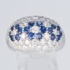 サファイアxダイヤモンド プラチナリング S: 1.25 ct D: 2.25ct Pt900 - 画像 (2)