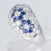 サファイアxダイヤモンド プラチナリング S: 1.25 ct D: 2.25ct Pt900 - 画像 (3)