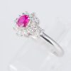 ルビーxダイヤモンド プラチナリング R: 0.4 ct D: 0.3ct Pt900 - 画像 (3)