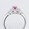 ルビーxダイヤモンド プラチナリング R: 0.4 ct D: 0.3ct Pt900 - 画像 (5)