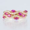 ルビー×ダイヤモンド イエローゴールドリング R:0.83ct D: 0.38ct
