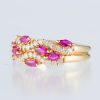 ルビー×ダイヤモンド イエローゴールドリング R:0.83ct D: 0.38ct - 画像 (2)