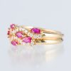 ルビー×ダイヤモンド イエローゴールドリング R:0.83ct D: 0.38ct - 画像 (3)