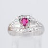ルビーxダイヤモンド プラチナリング R: 0.304 ct D: 0.43ct Pt900 - 画像 (2)