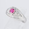 ルビーxダイヤモンド プラチナリング R: 0.304 ct D: 0.43ct Pt900 - 画像 (3)