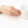 ルビーxダイヤモンド プラチナリング R: 0.304 ct D: 0.43ct Pt900