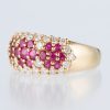 パヴェリング ルビー×ダイヤモンド イエローゴールドリング R:1.05ct D: 0.87ct - 画像 (2)