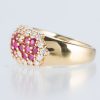 パヴェリング ルビー×ダイヤモンド イエローゴールドリング R:1.05ct D: 0.87ct - 画像 (3)