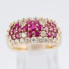 パヴェリング ルビー×ダイヤモンド イエローゴールドリング R:1.05ct D: 0.87ct - 画像 (4)