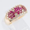 パヴェリング ルビー×ダイヤモンド イエローゴールドリング R:1.05ct D: 0.87ct - 画像 (5)