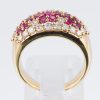 パヴェリング ルビー×ダイヤモンド イエローゴールドリング R:1.05ct D: 0.87ct - 画像 (7)