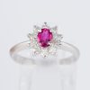 ルビーxダイヤモンド プラチナリング R: 0.53 ct D: 0.38ct Pt900 - 画像 (2)
