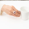 ルビーxダイヤモンド プラチナリング R: 1.07 ct D: 0.64ct Pt900