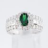 グリーンガーネット×ダイヤモンド プラチナリング GG: 0.86 ct D: 1.11ct Pt900 - 画像 (4)
