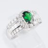 グリーンガーネット×ダイヤモンド プラチナリング GG: 0.86 ct D: 1.11ct Pt900 - 画像 (5)