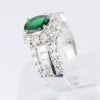 グリーンガーネット×ダイヤモンド プラチナリング GG: 0.86 ct D: 1.11ct Pt900 - 画像 (7)