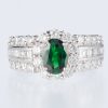 グリーンガーネット×ダイヤモンド プラチナリング GG: 0.86 ct D: 1.11ct Pt900 - 画像 (9)