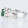 グリーンガーネット×ダイヤモンド プラチナリング GG: 0.86 ct D: 1.11ct Pt900 - 画像 (2)