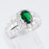 グリーンガーネット×ダイヤモンド プラチナリング GG: 1.19 ct D: 1.02ct Pt900 - 画像 (4)