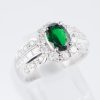 グリーンガーネット×ダイヤモンド プラチナリング GG: 1.19 ct D: 1.02ct Pt900 - 画像 (5)