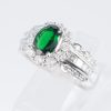 グリーンガーネット×ダイヤモンド プラチナリング GG: 1.19 ct D: 1.02ct Pt900 - 画像 (6)