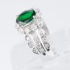 グリーンガーネット×ダイヤモンド プラチナリング GG: 1.19 ct D: 1.02ct Pt900 - 画像 (7)