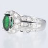 グリーンガーネット×ダイヤモンド プラチナリング GG: 1.19 ct D: 1.02ct Pt900 - 画像 (2)