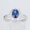 サファイアxダイヤモンド プラチナリング S: 1.46 ct D: 0.48ct Pt900 - 画像 (2)
