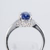 サファイアxダイヤモンド プラチナリング S: 1.46 ct D: 0.48ct Pt900 - 画像 (5)