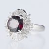 バイオレットサファイア x ダイヤモンド プラチナリング VS: 3.386 ct D: 1.03ct Pt900 - 画像 (2)