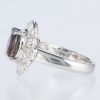 バイオレットサファイア x ダイヤモンド プラチナリング VS: 3.386 ct D: 1.03ct Pt900 - 画像 (4)