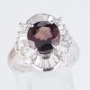 バイオレットサファイア x ダイヤモンド プラチナリング VS: 3.386 ct D: 1.03ct Pt900 - 画像 (6)