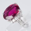ルベライトトルマリンxダイヤモンド プラチナリング RT: 8..00 ct D: 0.61ct Pt900 - 画像 (3)