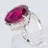 ルベライトトルマリンxダイヤモンド プラチナリング RT: 8..00 ct D: 0.61ct Pt900 - 画像 (4)