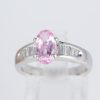 ピンクサファイアxダイヤモンド プラチナリング PS: 1.43 ct D: 0.26ct Pt900 - 画像 (2)
