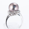 タヒチパールxダイヤモンド プラチナリング P: 11.8mm D: 0.17ct Pt900