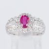 ルビーxダイヤモンド プラチナリング R: 1.01 ct D: 0.75ct Pt900 - 画像 (2)