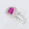 ルビーxダイヤモンド プラチナリング R: 1.01 ct D: 0.75ct Pt900 - 画像 (3)