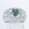 アレキサンドライトxダイヤモンド プラチナリング Al: 1.792 ct D: 0.82ct Pt900