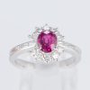 ルビーxダイヤモンド プラチナリング R: 1.1 ct D: 0.53ct Pt900 - 画像 (2)